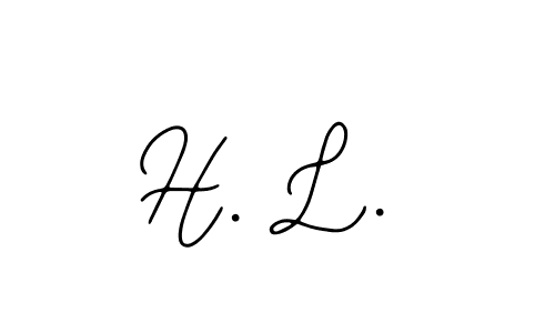 Make a beautiful signature design for name H. L.. With this signature (Bearetta-2O07w) style, you can create a handwritten signature for free. H. L. signature style 12 images and pictures png