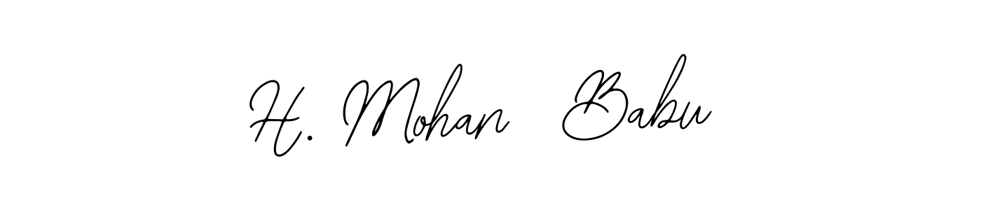 How to make H. Mohan  Babu name signature. Use Bearetta-2O07w style for creating short signs online. This is the latest handwritten sign. H. Mohan  Babu signature style 12 images and pictures png
