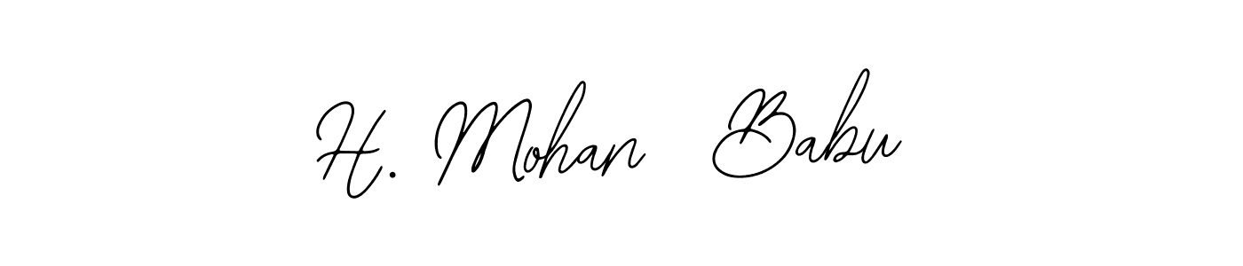 H. Mohan  Babu stylish signature style. Best Handwritten Sign (Bearetta-2O07w) for my name. Handwritten Signature Collection Ideas for my name H. Mohan  Babu. H. Mohan  Babu signature style 12 images and pictures png