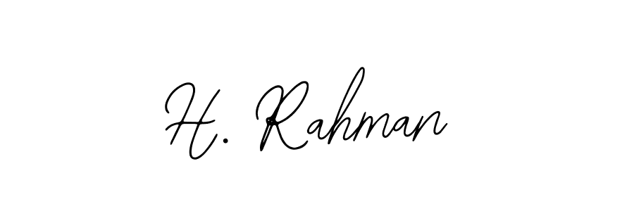 How to make H. Rahman signature? Bearetta-2O07w is a professional autograph style. Create handwritten signature for H. Rahman name. H. Rahman signature style 12 images and pictures png
