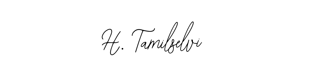 See photos of H. Tamilselvi official signature by Spectra . Check more albums & portfolios. Read reviews & check more about Bearetta-2O07w font. H. Tamilselvi signature style 12 images and pictures png