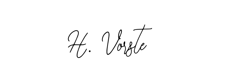 Create a beautiful signature design for name H. Vorste. With this signature (Bearetta-2O07w) fonts, you can make a handwritten signature for free. H. Vorste signature style 12 images and pictures png