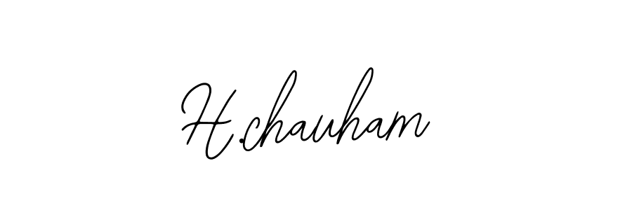 Use a signature maker to create a handwritten signature online. With this signature software, you can design (Bearetta-2O07w) your own signature for name H.chauham. H.chauham signature style 12 images and pictures png