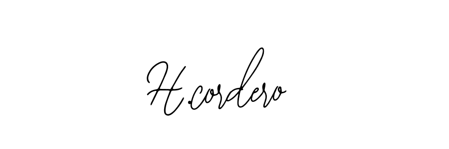 You should practise on your own different ways (Bearetta-2O07w) to write your name (H.cordero) in signature. don't let someone else do it for you. H.cordero signature style 12 images and pictures png