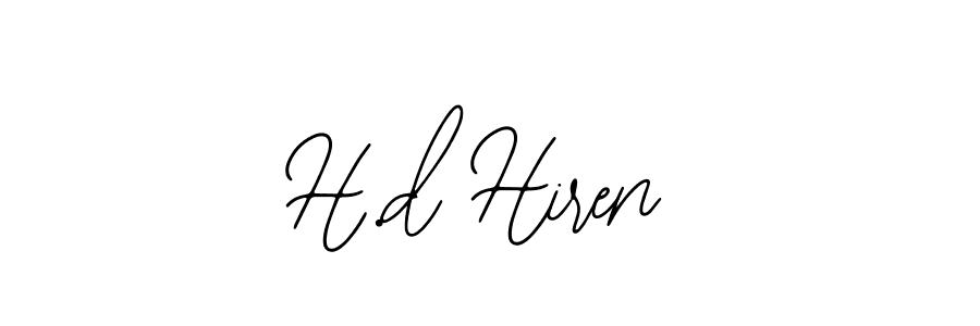Bearetta-2O07w is a professional signature style that is perfect for those who want to add a touch of class to their signature. It is also a great choice for those who want to make their signature more unique. Get H.d Hiren name to fancy signature for free. H.d Hiren signature style 12 images and pictures png