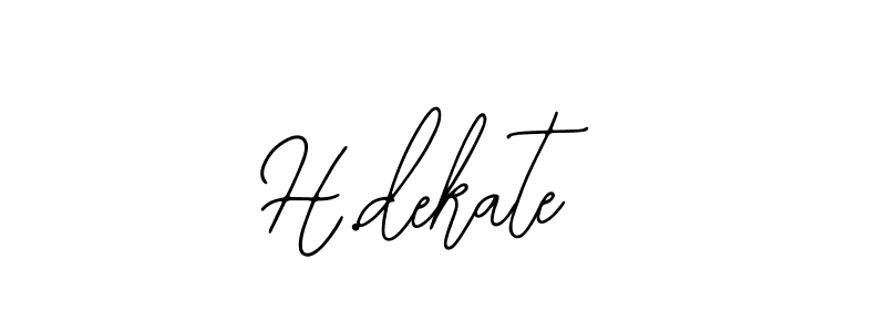 You can use this online signature creator to create a handwritten signature for the name H.dekate. This is the best online autograph maker. H.dekate signature style 12 images and pictures png