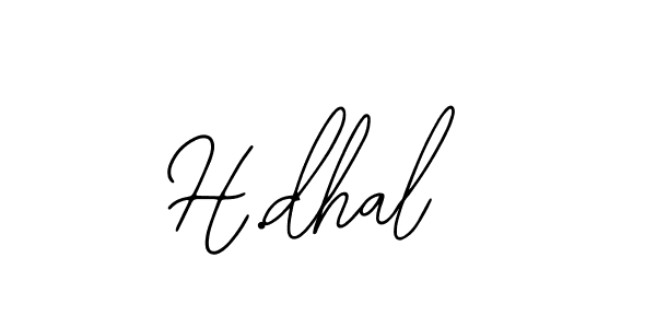 How to make H.dhal signature? Bearetta-2O07w is a professional autograph style. Create handwritten signature for H.dhal name. H.dhal signature style 12 images and pictures png