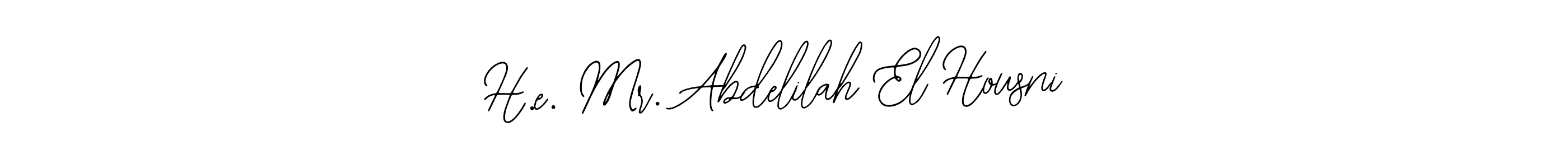 H.e. Mr. Abdelilah El Housni stylish signature style. Best Handwritten Sign (Bearetta-2O07w) for my name. Handwritten Signature Collection Ideas for my name H.e. Mr. Abdelilah El Housni. H.e. Mr. Abdelilah El Housni signature style 12 images and pictures png