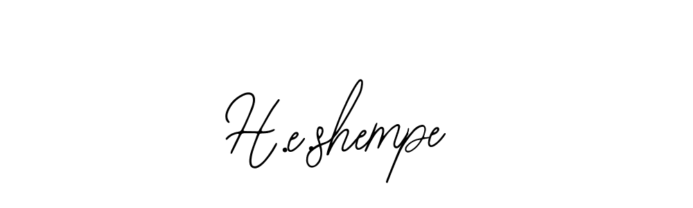 How to make H.e.shempe signature? Bearetta-2O07w is a professional autograph style. Create handwritten signature for H.e.shempe name. H.e.shempe signature style 12 images and pictures png