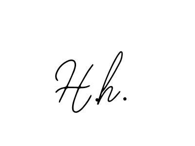 Make a beautiful signature design for name H.h.. With this signature (Bearetta-2O07w) style, you can create a handwritten signature for free. H.h. signature style 12 images and pictures png