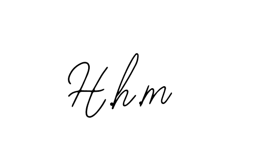 Use a signature maker to create a handwritten signature online. With this signature software, you can design (Bearetta-2O07w) your own signature for name H.h.m. H.h.m signature style 12 images and pictures png