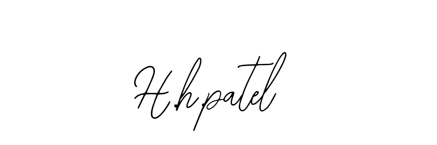 The best way (Bearetta-2O07w) to make a short signature is to pick only two or three words in your name. The name H.h.patel include a total of six letters. For converting this name. H.h.patel signature style 12 images and pictures png