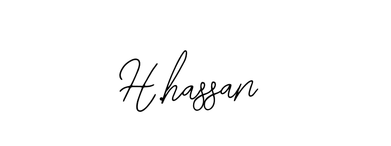 Use a signature maker to create a handwritten signature online. With this signature software, you can design (Bearetta-2O07w) your own signature for name H.hassan. H.hassan signature style 12 images and pictures png