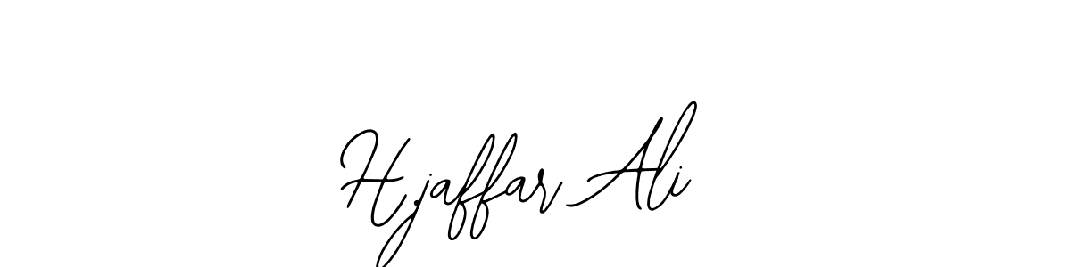 You should practise on your own different ways (Bearetta-2O07w) to write your name (H.jaffar Ali) in signature. don't let someone else do it for you. H.jaffar Ali signature style 12 images and pictures png