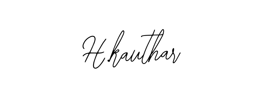 The best way (Bearetta-2O07w) to make a short signature is to pick only two or three words in your name. The name H.kauthar include a total of six letters. For converting this name. H.kauthar signature style 12 images and pictures png