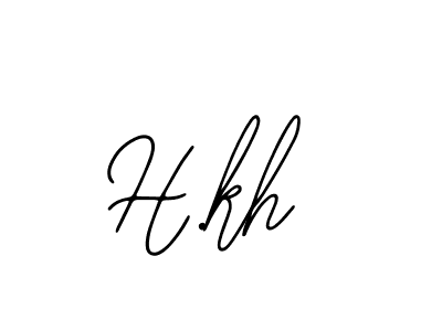 Similarly Bearetta-2O07w is the best handwritten signature design. Signature creator online .You can use it as an online autograph creator for name H.kh. H.kh signature style 12 images and pictures png