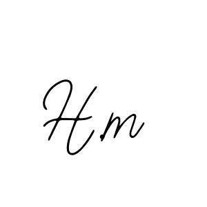 Similarly Bearetta-2O07w is the best handwritten signature design. Signature creator online .You can use it as an online autograph creator for name H.m. H.m signature style 12 images and pictures png