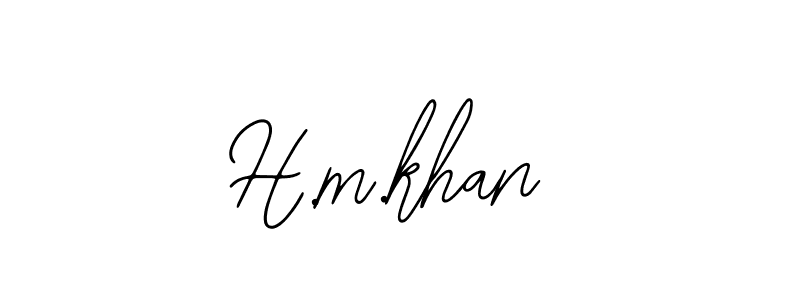 Also we have H.m.khan name is the best signature style. Create professional handwritten signature collection using Bearetta-2O07w autograph style. H.m.khan signature style 12 images and pictures png