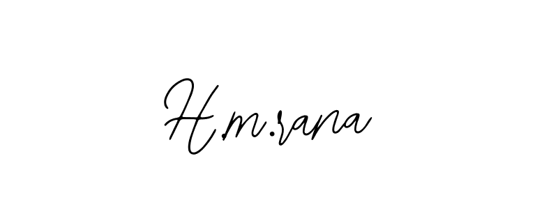 How to make H.m.rana name signature. Use Bearetta-2O07w style for creating short signs online. This is the latest handwritten sign. H.m.rana signature style 12 images and pictures png