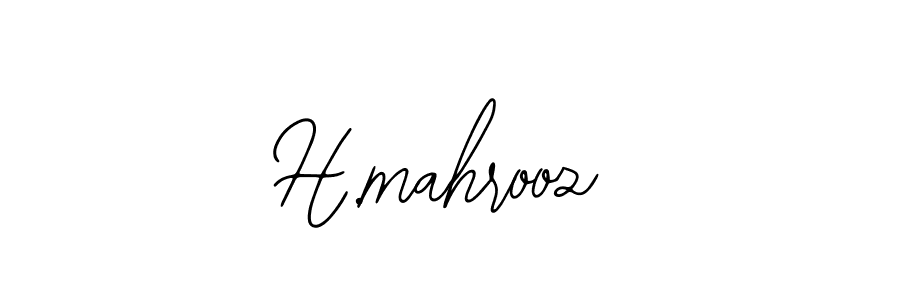 Bearetta-2O07w is a professional signature style that is perfect for those who want to add a touch of class to their signature. It is also a great choice for those who want to make their signature more unique. Get H.mahrooz name to fancy signature for free. H.mahrooz signature style 12 images and pictures png