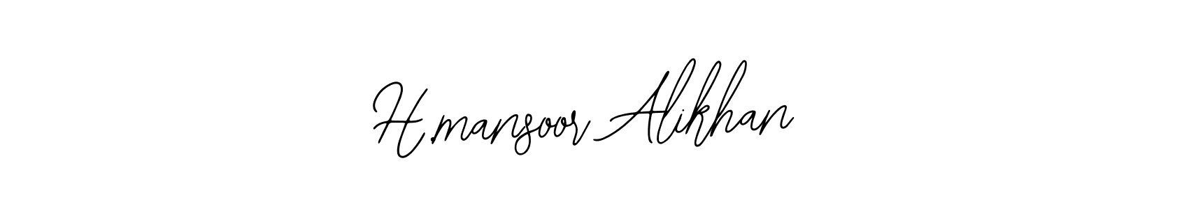 H.mansoor Alikhan stylish signature style. Best Handwritten Sign (Bearetta-2O07w) for my name. Handwritten Signature Collection Ideas for my name H.mansoor Alikhan. H.mansoor Alikhan signature style 12 images and pictures png