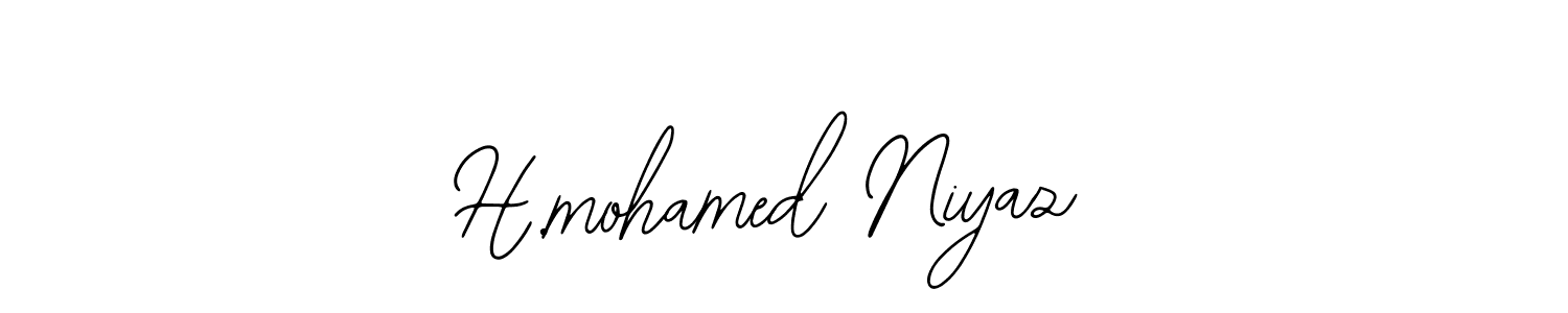 How to Draw H.mohamed Niyaz signature style? Bearetta-2O07w is a latest design signature styles for name H.mohamed Niyaz. H.mohamed Niyaz signature style 12 images and pictures png