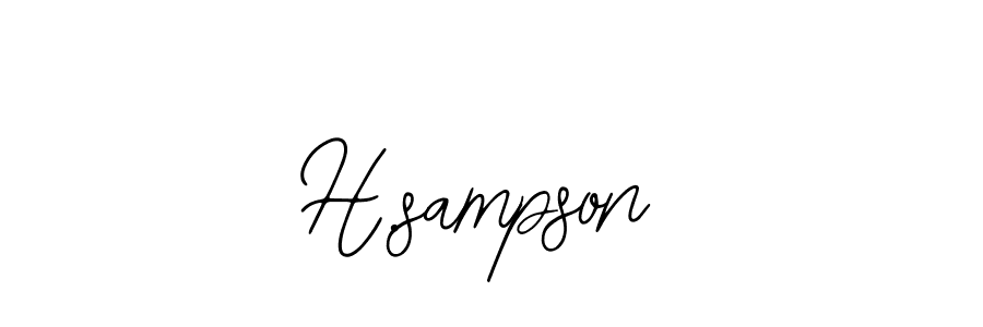 Bearetta-2O07w is a professional signature style that is perfect for those who want to add a touch of class to their signature. It is also a great choice for those who want to make their signature more unique. Get H.sampson name to fancy signature for free. H.sampson signature style 12 images and pictures png