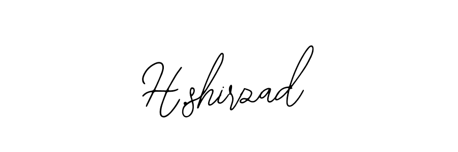 You should practise on your own different ways (Bearetta-2O07w) to write your name (H.shirzad) in signature. don't let someone else do it for you. H.shirzad signature style 12 images and pictures png
