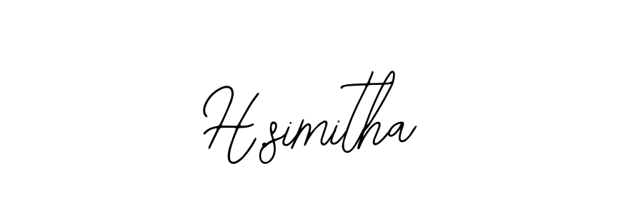 Make a short H.simitha signature style. Manage your documents anywhere anytime using Bearetta-2O07w. Create and add eSignatures, submit forms, share and send files easily. H.simitha signature style 12 images and pictures png