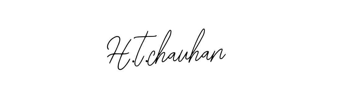 Also we have H.t.chauhan name is the best signature style. Create professional handwritten signature collection using Bearetta-2O07w autograph style. H.t.chauhan signature style 12 images and pictures png