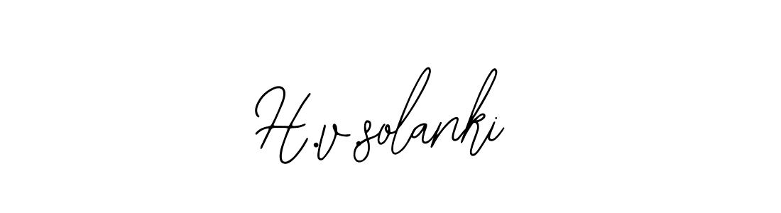 Design your own signature with our free online signature maker. With this signature software, you can create a handwritten (Bearetta-2O07w) signature for name H.v.solanki. H.v.solanki signature style 12 images and pictures png
