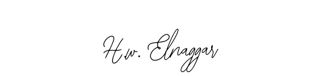 H.w. Elnaggar stylish signature style. Best Handwritten Sign (Bearetta-2O07w) for my name. Handwritten Signature Collection Ideas for my name H.w. Elnaggar. H.w. Elnaggar signature style 12 images and pictures png