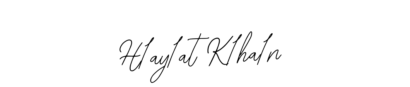 Also You can easily find your signature by using the search form. We will create H1ay1at K1ha1n name handwritten signature images for you free of cost using Bearetta-2O07w sign style. H1ay1at K1ha1n signature style 12 images and pictures png