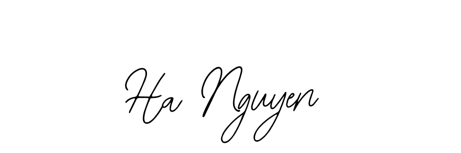 Use a signature maker to create a handwritten signature online. With this signature software, you can design (Bearetta-2O07w) your own signature for name Ha Nguyen. Ha Nguyen signature style 12 images and pictures png