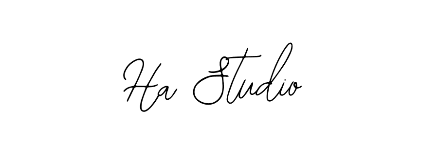 The best way (Bearetta-2O07w) to make a short signature is to pick only two or three words in your name. The name Ha Studio include a total of six letters. For converting this name. Ha Studio signature style 12 images and pictures png