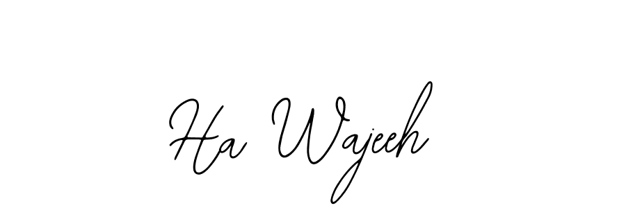 The best way (Bearetta-2O07w) to make a short signature is to pick only two or three words in your name. The name Ha Wajeeh include a total of six letters. For converting this name. Ha Wajeeh signature style 12 images and pictures png