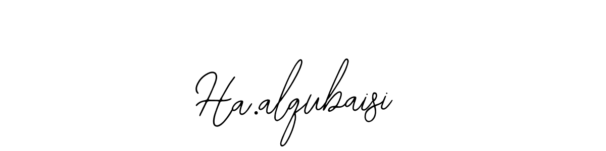 How to make Ha.alqubaisi name signature. Use Bearetta-2O07w style for creating short signs online. This is the latest handwritten sign. Ha.alqubaisi signature style 12 images and pictures png