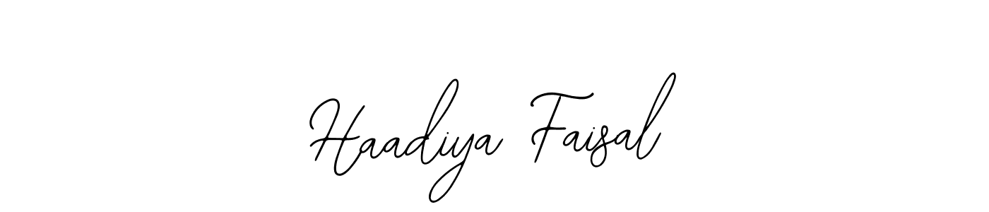 Design your own signature with our free online signature maker. With this signature software, you can create a handwritten (Bearetta-2O07w) signature for name Haadiya Faisal. Haadiya Faisal signature style 12 images and pictures png