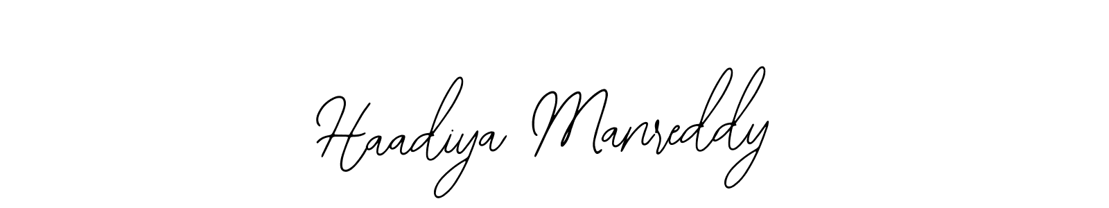 Also we have Haadiya Manreddy name is the best signature style. Create professional handwritten signature collection using Bearetta-2O07w autograph style. Haadiya Manreddy signature style 12 images and pictures png