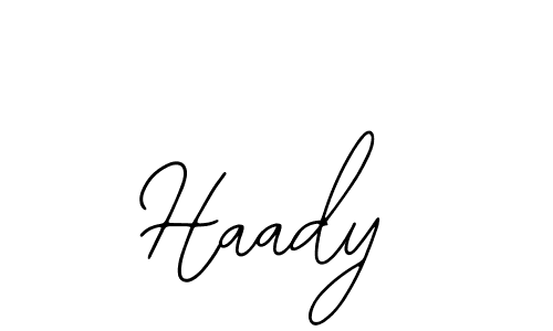 Similarly Bearetta-2O07w is the best handwritten signature design. Signature creator online .You can use it as an online autograph creator for name Haady. Haady signature style 12 images and pictures png