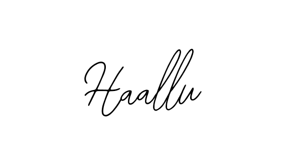 Haallu stylish signature style. Best Handwritten Sign (Bearetta-2O07w) for my name. Handwritten Signature Collection Ideas for my name Haallu. Haallu signature style 12 images and pictures png