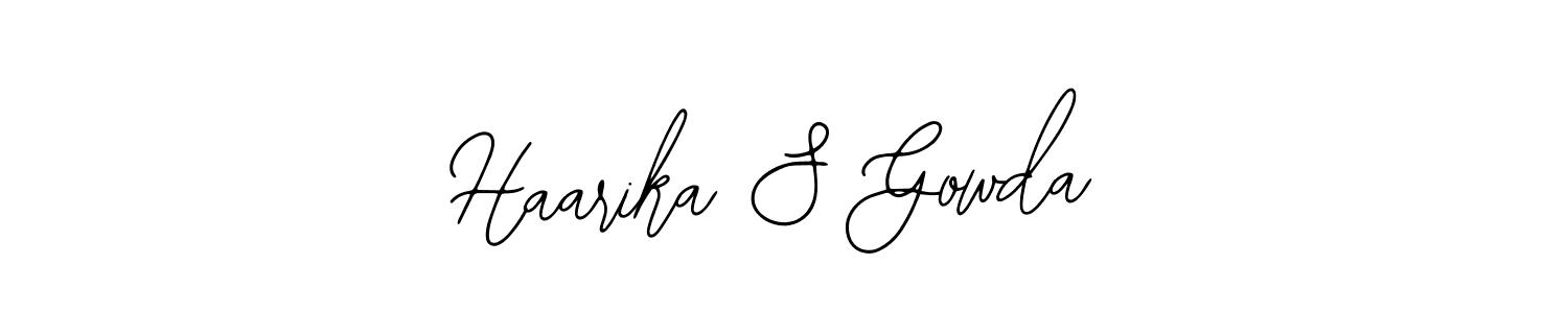 This is the best signature style for the Haarika S Gowda name. Also you like these signature font (Bearetta-2O07w). Mix name signature. Haarika S Gowda signature style 12 images and pictures png