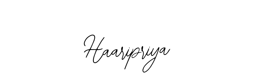 Design your own signature with our free online signature maker. With this signature software, you can create a handwritten (Bearetta-2O07w) signature for name Haaripriya. Haaripriya signature style 12 images and pictures png