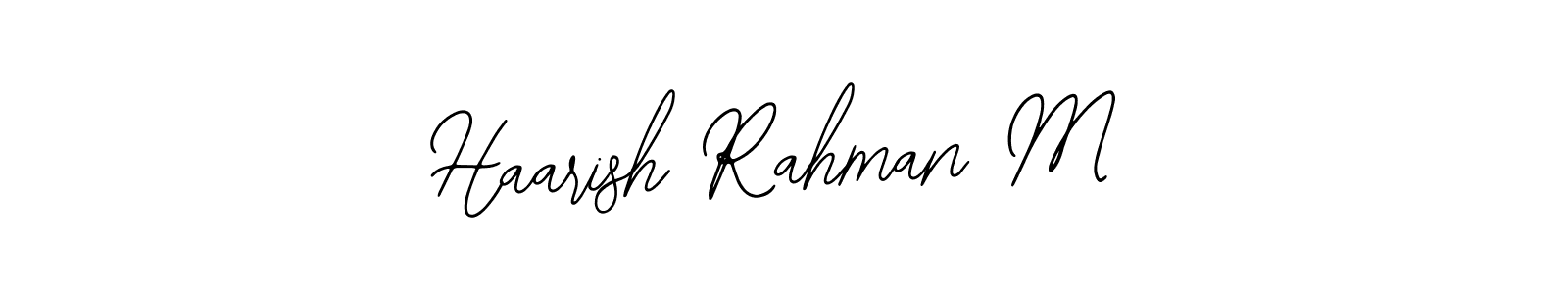 Haarish Rahman M stylish signature style. Best Handwritten Sign (Bearetta-2O07w) for my name. Handwritten Signature Collection Ideas for my name Haarish Rahman M. Haarish Rahman M signature style 12 images and pictures png