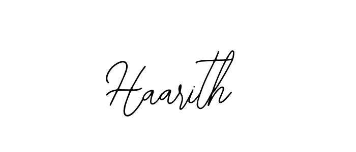 Use a signature maker to create a handwritten signature online. With this signature software, you can design (Bearetta-2O07w) your own signature for name Haarith. Haarith signature style 12 images and pictures png