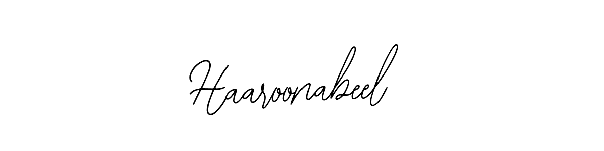 How to Draw Haaroonabeel signature style? Bearetta-2O07w is a latest design signature styles for name Haaroonabeel. Haaroonabeel signature style 12 images and pictures png