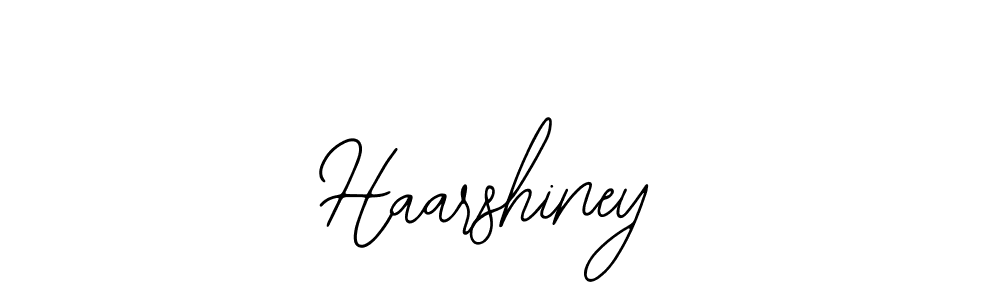 How to make Haarshiney signature? Bearetta-2O07w is a professional autograph style. Create handwritten signature for Haarshiney name. Haarshiney signature style 12 images and pictures png