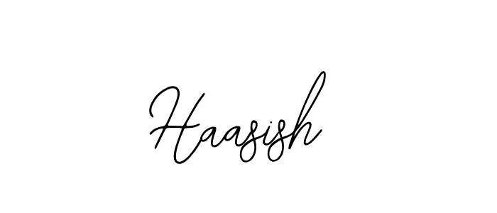 Use a signature maker to create a handwritten signature online. With this signature software, you can design (Bearetta-2O07w) your own signature for name Haasish. Haasish signature style 12 images and pictures png