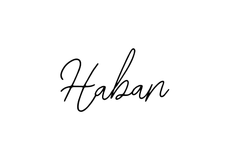 Haban stylish signature style. Best Handwritten Sign (Bearetta-2O07w) for my name. Handwritten Signature Collection Ideas for my name Haban. Haban signature style 12 images and pictures png