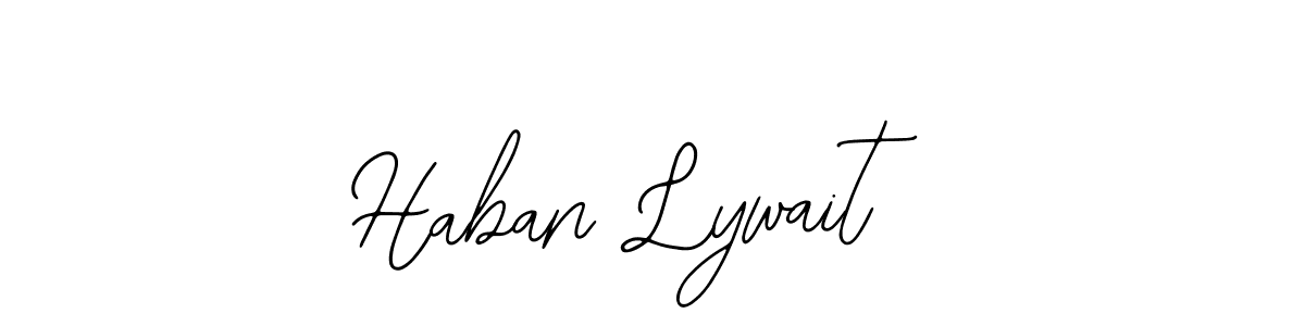 How to make Haban Lywait signature? Bearetta-2O07w is a professional autograph style. Create handwritten signature for Haban Lywait name. Haban Lywait signature style 12 images and pictures png